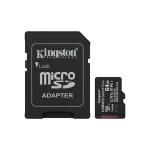Tarjeta de Memoria microSD Kingston Canvas Select Plus 64GB UHS-I Clase 10, U1, hasta 100MB/s, Adaptador SD