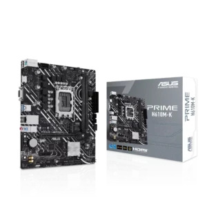 Placa Madre ASUS PRIME H610M-K, Socket LGA1700, 2x DDR5, VGA, HDMI, M.2, 4xSATA, Micro-ATX