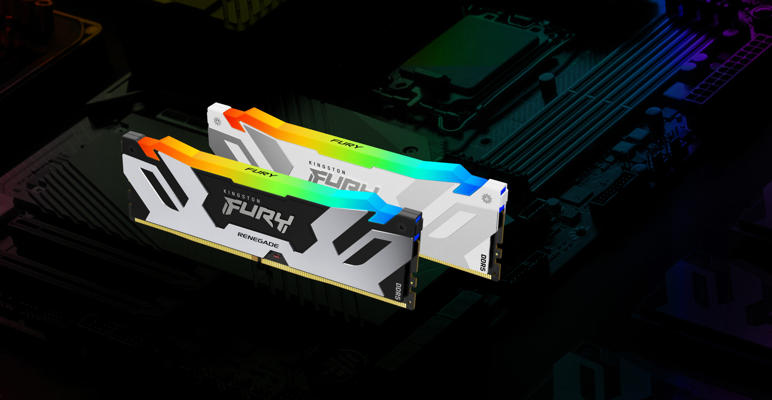Memoria RAM Kingston FURY Renegade RGB White 16GB DDR5 7200MT/s CL38, Intel XMP 3.0, On-Die ECC DIMM - Imagen 5
