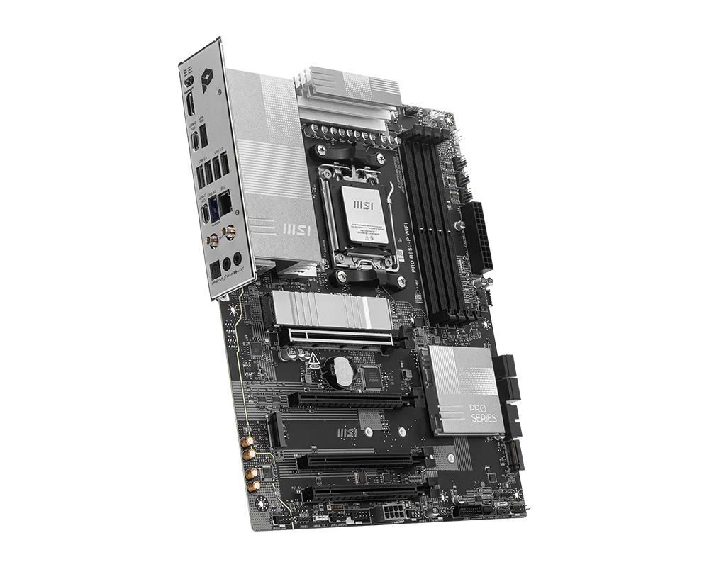 Placa Madre MSI PRO B850-P WIFI AMD AM5, 4xDDR5, 3xM.2(PCIe 5.0 y 4.0), 4xSATA, HDMI, WiFi7, ATX - Imagen 4