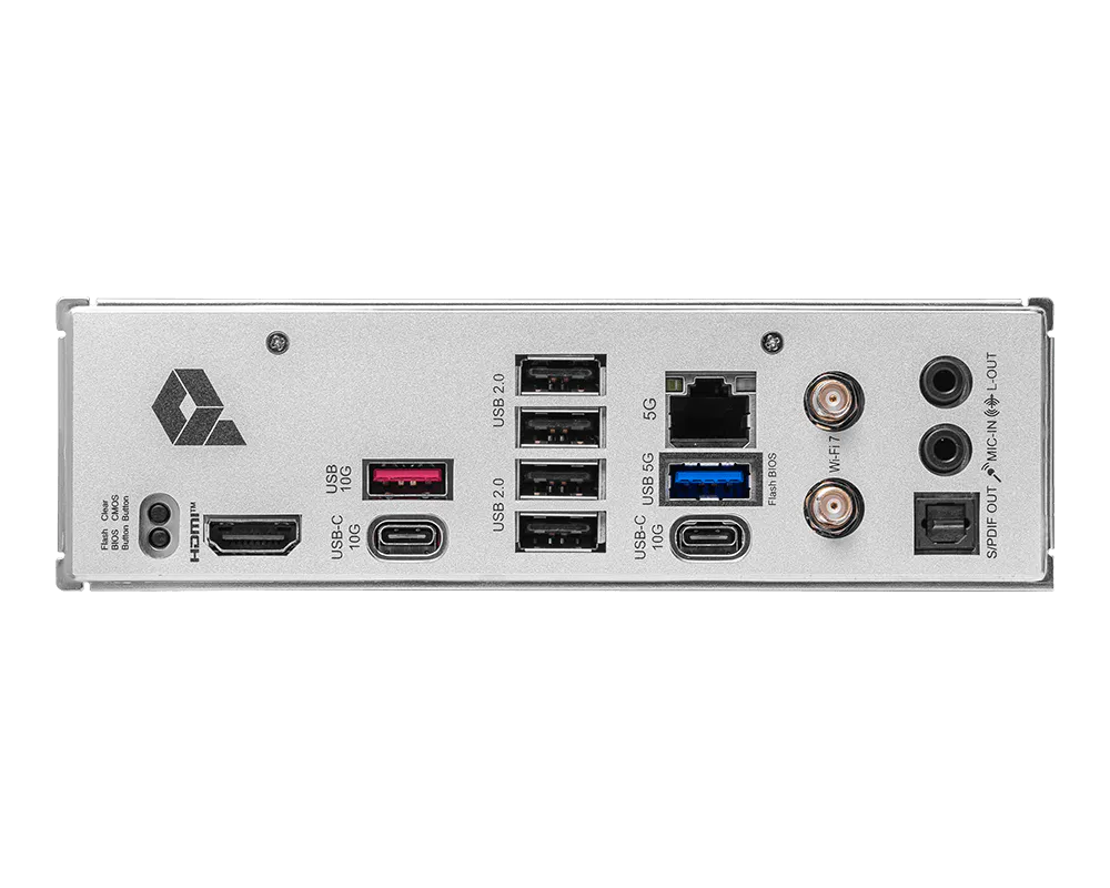 Placa Madre MSI PRO B850-P WIFI AMD AM5, 4xDDR5, 3xM.2(PCIe 5.0 y 4.0), 4xSATA, HDMI, WiFi7, ATX - Imagen 6
