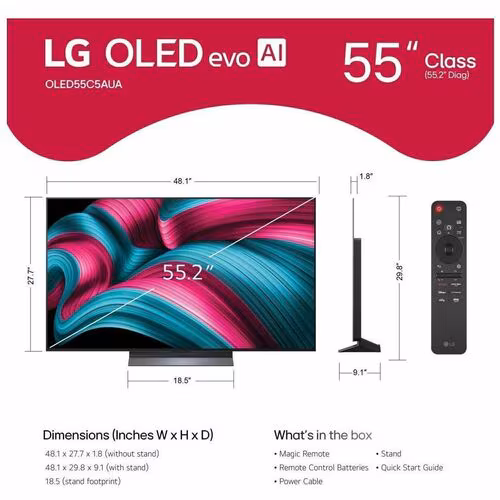 Smart TV LG OLED evo C5 55" 4K UHD AI ThinQ webOS OLED55C5PSA.AWH - Imagen 11