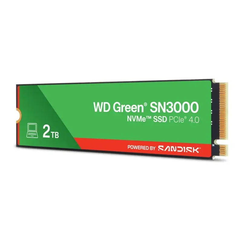 Disco SSD Western Digital Green SN3000 2 TB NVMe PCIe 4.0 M.2 2280 5000MB/s WDS200T4G0E - Imagen 2