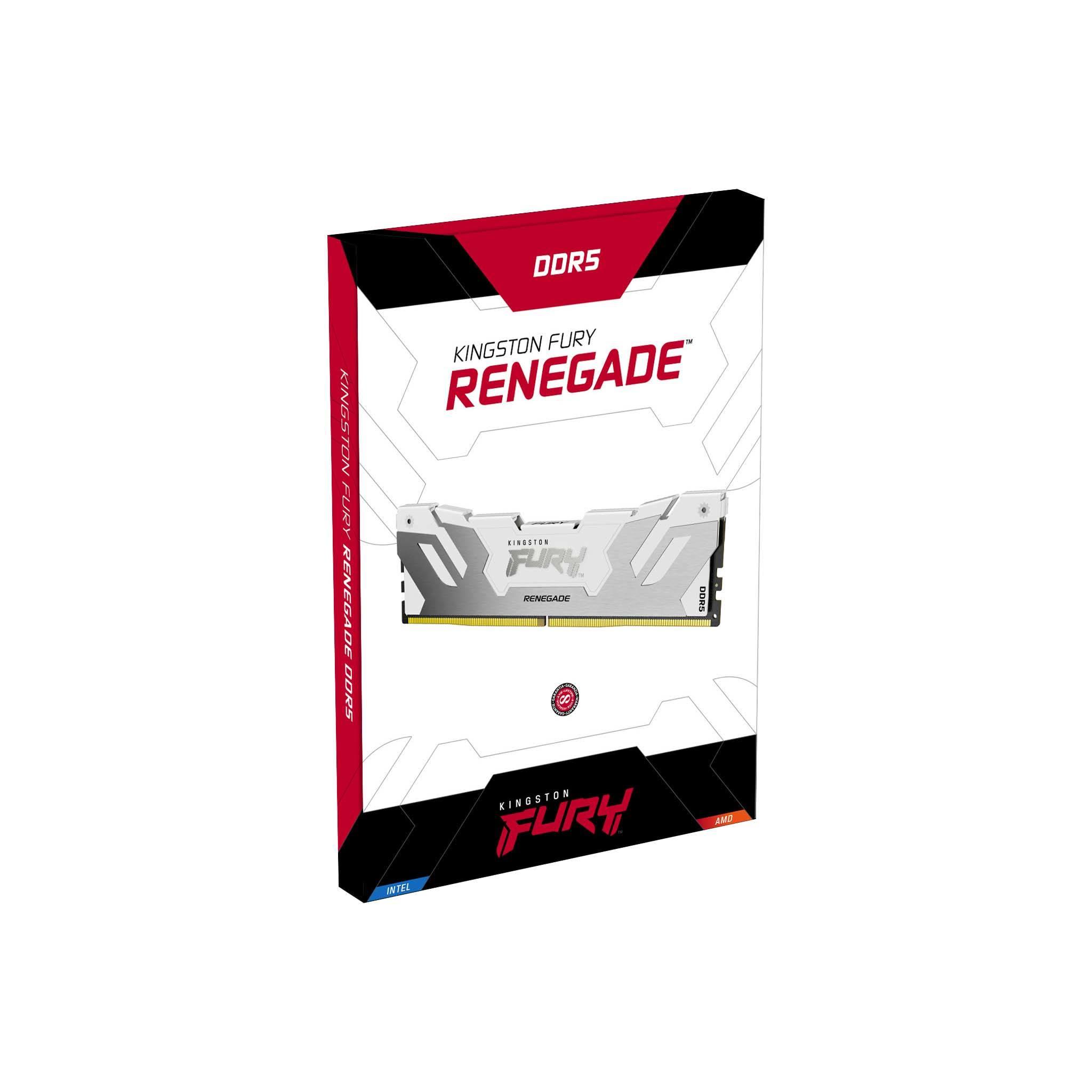 Memoria RAM Kingston FURY Renegade RGB White 16GB DDR5 7200MT/s CL38, Intel XMP 3.0, On-Die ECC DIMM - Imagen 4