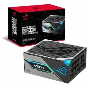 Fuente de Poder ASUS ROG Thor 1200W Platinum III ATX 3.1 PCIe 5.1 Full Modular Aura Sync OLED