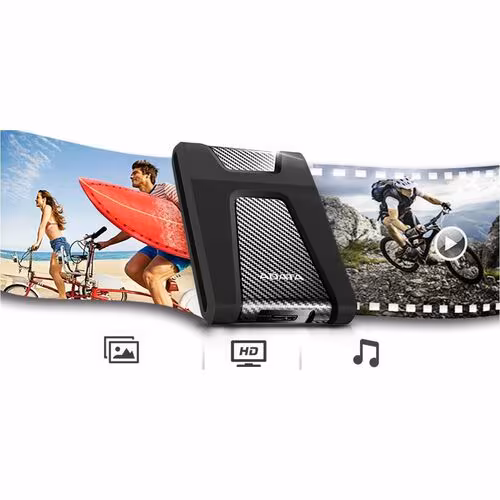 Disco Duro Externo Adata HD650 2TB USB 3.2 Gen1 Negro AES 256-bit AHD650-2TU31-CBK - Imagen 4