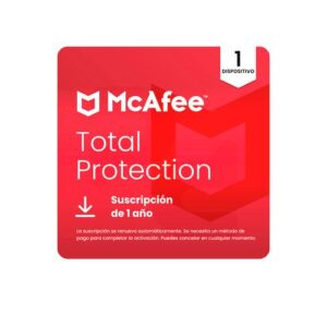 Licencia McAfee Total Protection ESD 1 Dispositivo 1 Año Antivirus Premium Multilanguage MTP0ALIX1RAPD