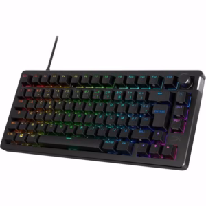 Teclado Gamer mecánico HyperX Alloy Rise 75, switches lineales RGB, USB, hot-swap, PC, PlayStation y Xbox.