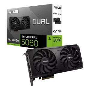 Tarjeta de Video ASUS Dual GeForce RTX 5060 EVO OC Edition 8GB GDDR6