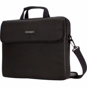 Maletín de Transporte Kensington Simply Portable Lite para Notebook de hasta 15.4", Nylon de Alta Densidad, Correa Acolchada, Negro
