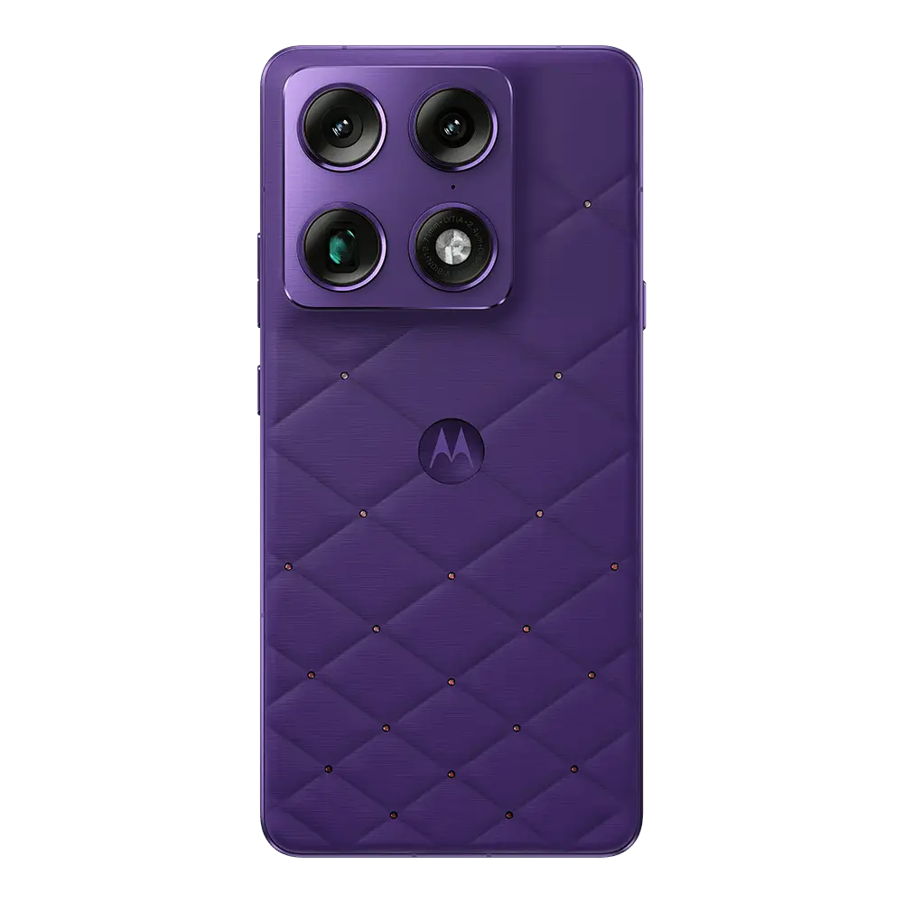 Celular Motorola Signature Swarovski 5G OLED 6.8” 12GB RAM 512GB internos, Pantone Violet Indigo, Brilliant Collection, Cristales Swarovski Incrustados, - Imagen 9
