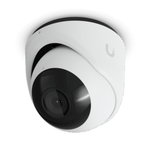 Cámara IP Ubiquiti UniFi Protect G6 Turret 4K PoE (UVC-G6-Turret-W) – Diseño Antivandálico Tamper-Resistant, Inteligencia Artificial Integrada, Visión Nocturna IR, Color Blanco