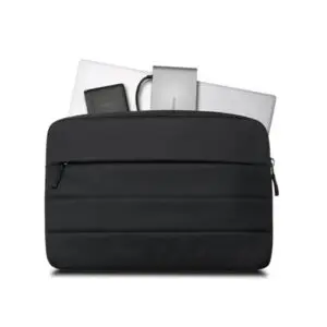 Funda Protectora Kensington EQ para Notebooks y Tablets de 14", Poliéster Reciclado PCR, Bolsillo Exterior para Accesorios, Cierre Reforzado, Negro