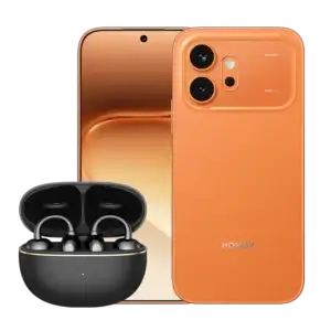 KIT Celular HONOR 600 5G, Pantalla AMOLED 120Hz, Procesador Octa-Core, 8GB RAM, 512GB, Naranja / Orange + Audífonos Inalámbricos Honor Earbuds 2 Pro