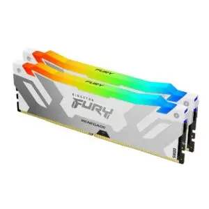 Memoria RAM Kingston FURY Renegade DDR5 RGB 32GB (Kit de 2x16GB) 6400MT/s CL32 - Blanco