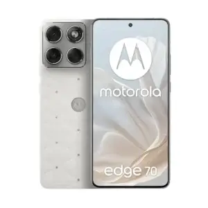 Celular Motorola Edge 70 5G, Pantalla pOLED 6.7" 144Hz, Procesador Octa-Core de Alta Gama, 12GB RAM, 512GB, Blanco