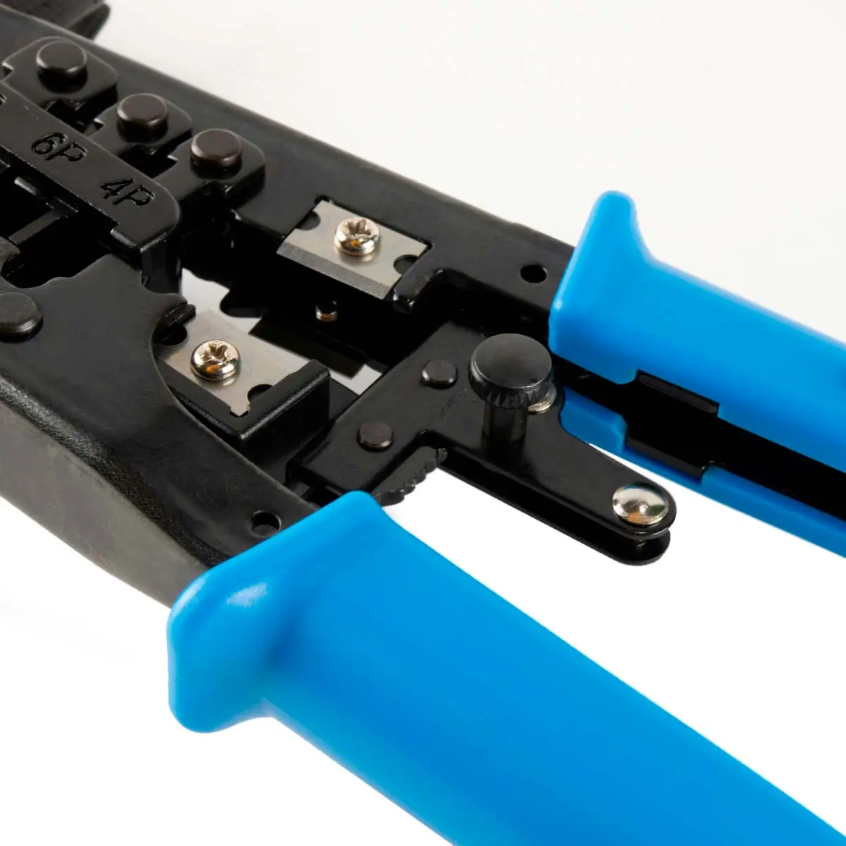 Tenaza Modular Crimpeadora Nexxt Solutions Pro-3S, con Prensa Terminal, Cortador y Pelador de Cables Integrado (PTKCTR3RTST3S) - Imagen 4