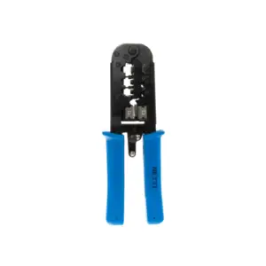 Tenaza Modular Crimpeadora Nexxt Solutions Pro-3S, con Prensa Terminal, Cortador y Pelador de Cables Integrado (PTKCTR3RTST3S)