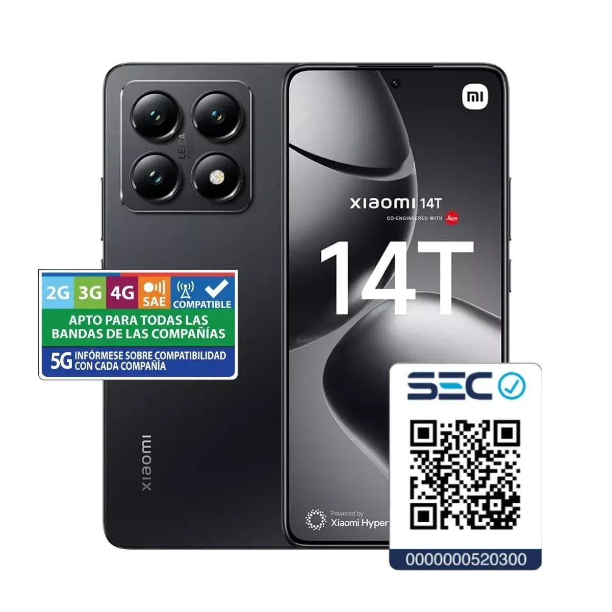 Celular Xiaomi 14T 5G, Pantalla CrystalRes AMOLED 144Hz, Procesador MediaTek Dimensity 8300-Ultra, 12GB RAM, 512GB, Negro - Imagen 8