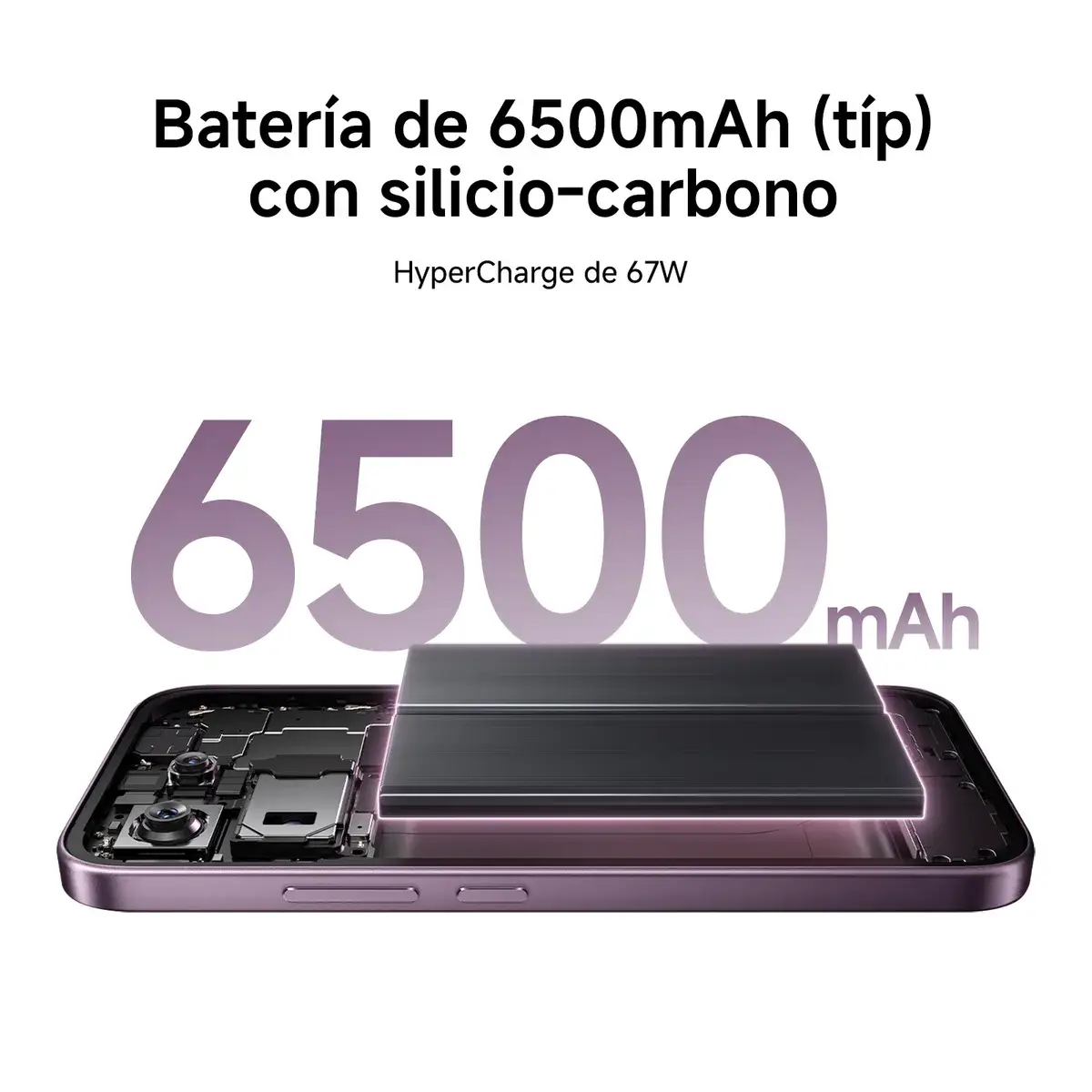 Celular Xiaomi 17T 5G, Pantalla AMOLED 6.59" 144Hz, Procesador MediaTek Dimensity 8500-Ultra, 12GB RAM, 256GB, Púrpura - Imagen 7