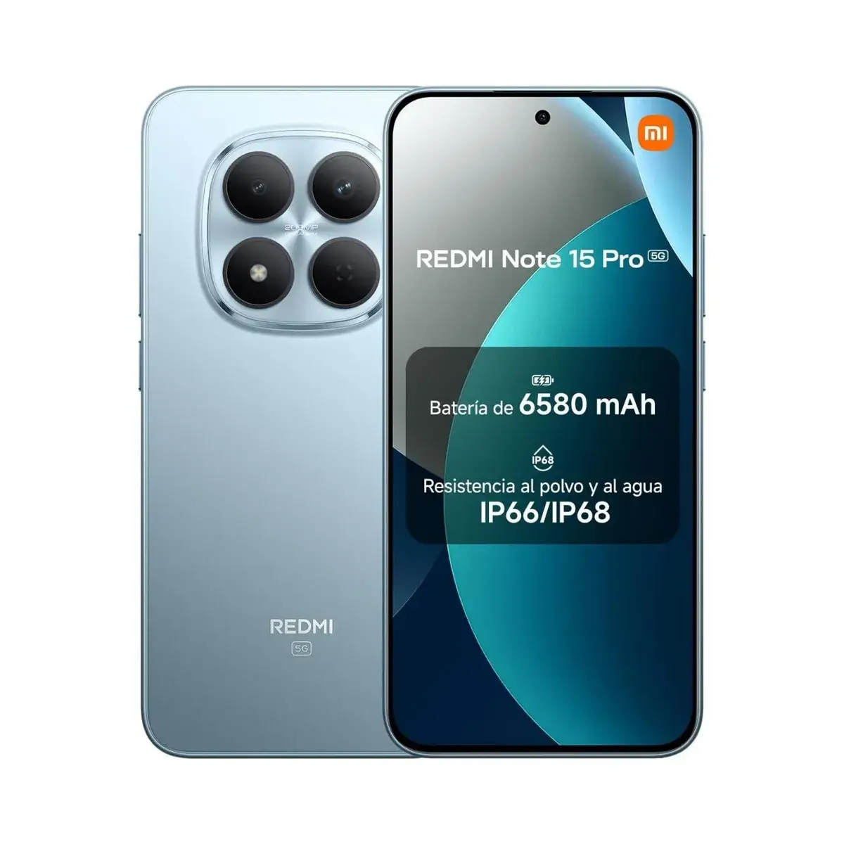Celular Xiaomi Redmi Note 15 Pro 5G, Pantalla AMOLED 120Hz, Procesador Snapdragon de Última Generación, 8GB RAM, 256GB, Azul - Imagen 2
