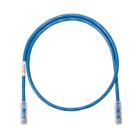 Cable de red Panduit NetKey - Cable de interconexión - RJ-45 (M) a RJ-45 (M) - 91.4 cm - UTP - CAT 6e - atornillado, trenzado - azul