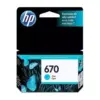 Cartucho de Tinta HP 670 Cian Original Tinta HP 670 Cian ORIGINAL