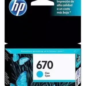 Cartucho de Tinta HP 670 Cian Original