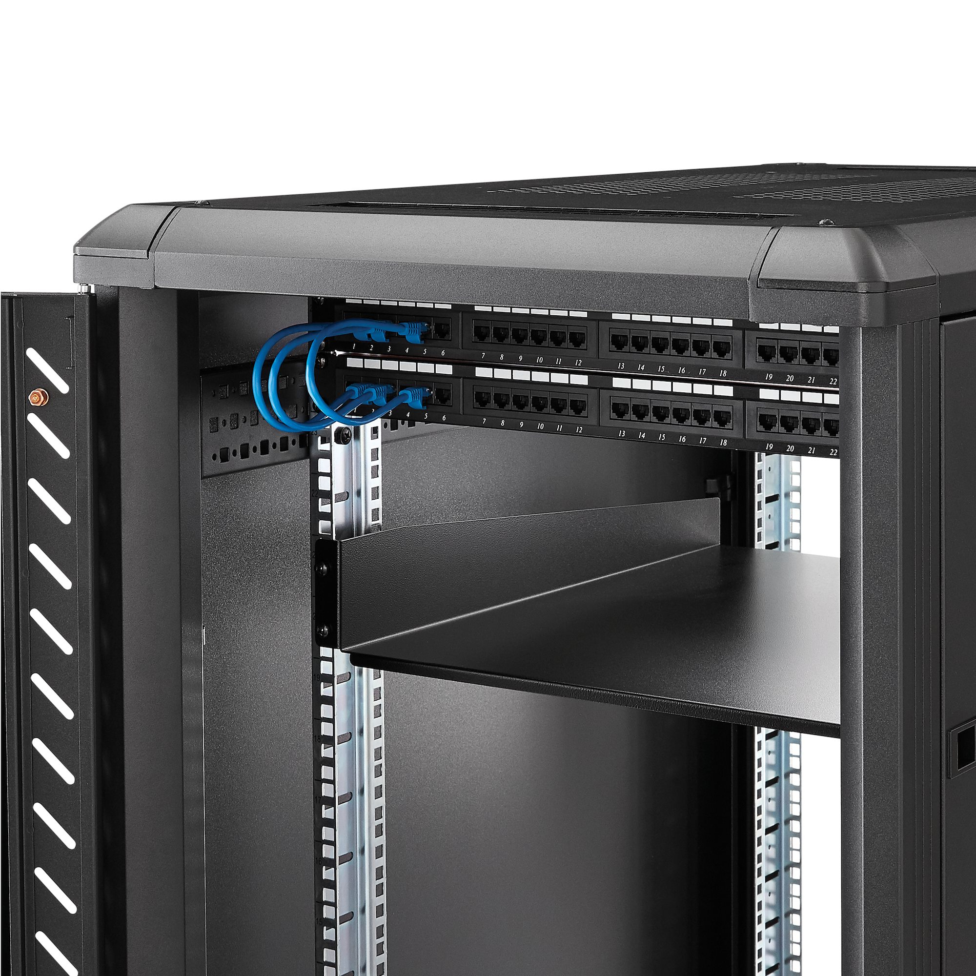 Accesorio para rack StarTech.com Estante Bandeja 2U 22in (558,8mm) de Profundidad Fija para Armario Rack - Imagen 3