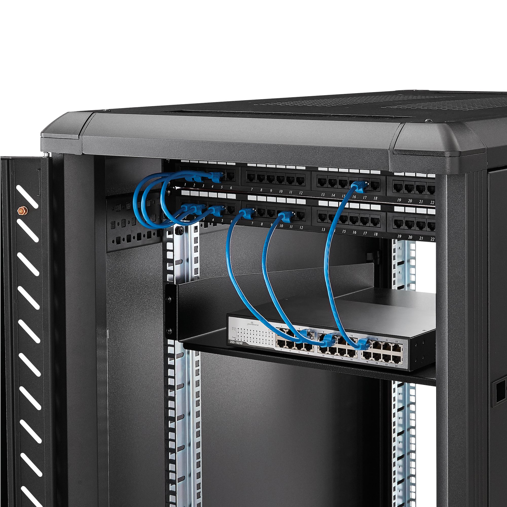 Accesorio para rack StarTech.com Estante Bandeja 2U 22in (558,8mm) de Profundidad Fija para Armario Rack - Imagen 6