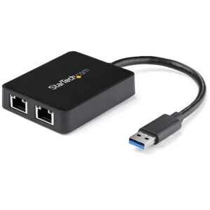 Adaptador de Red Externo USB 3.0 2x RJ45