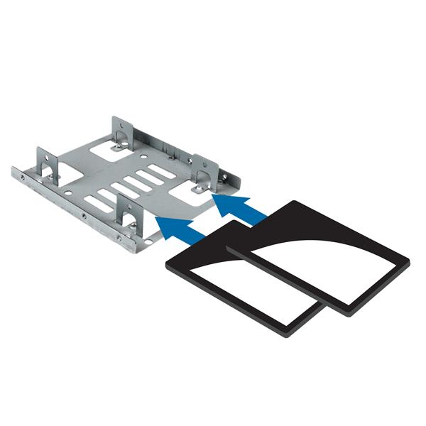 Paneles accesorios para ordenadores StarTech.com Bracket Adaptador Bandeja de Montaje para 2 Unidades de - Imagen 6