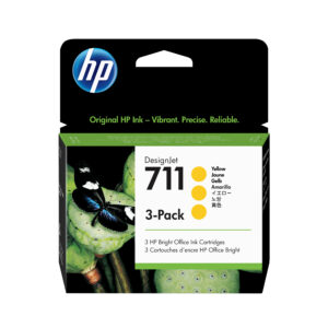 TINTA HP 711 29 ML X 3 AMARILLO PACK
