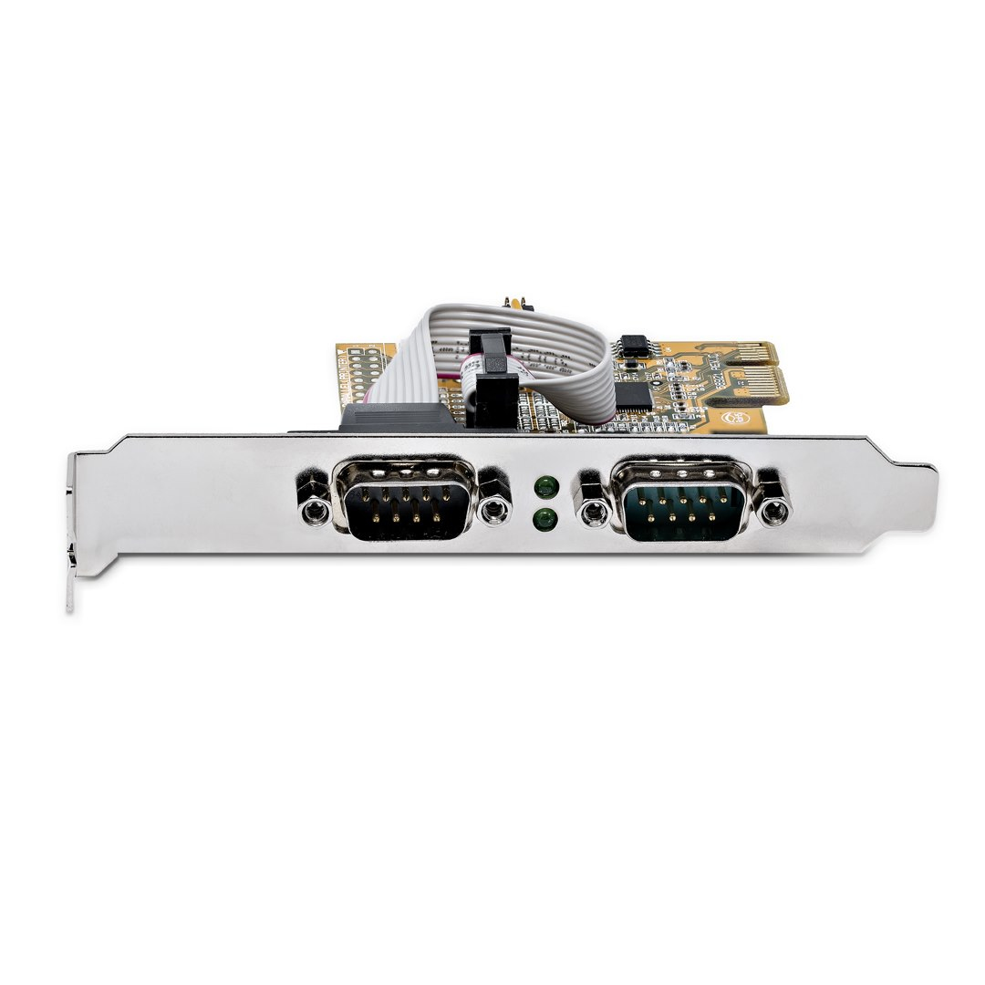 Tarjeta PCI Express Serie de 2 Puertos, Tarjeta de Interfaz PCIe a Serie RS232 (DB9), Tarjeta Serial, UART - Imagen 4