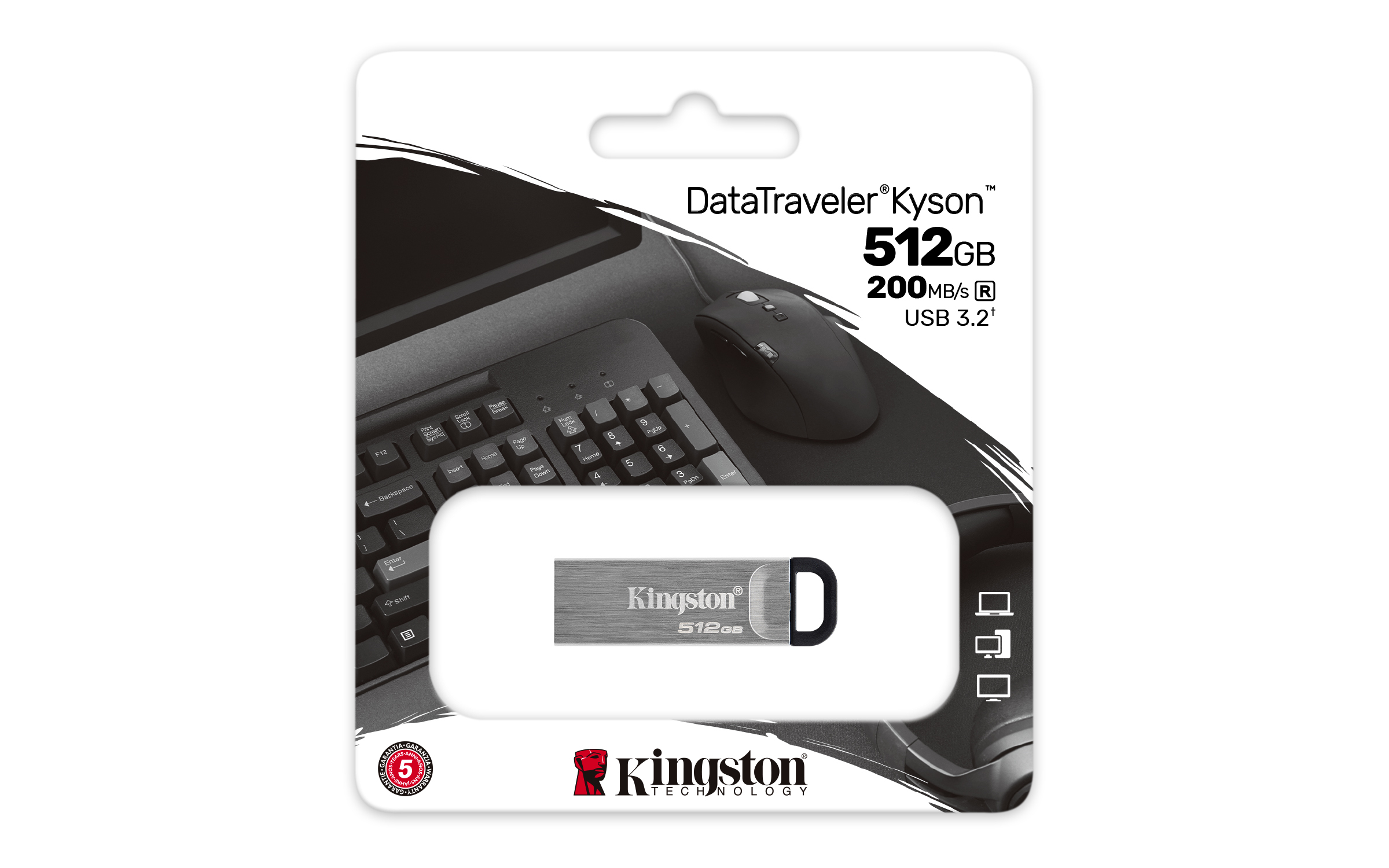 Unidad Flash USB DataTraveler Kyson de 512 GB Kingston Technology - Imagen 5