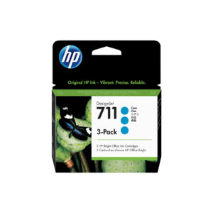 Tinta HP 711 Pack de 3 Cian 29 ml ORIGINAL