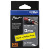Cinta Brother TZEFX631 - Texto Negro Fondo Amarill ORIGINAL