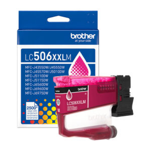 Tinta Brother LC506XXLM Magenta Súper Alto Rendimiento 2.500 Páginas ORIGINAL