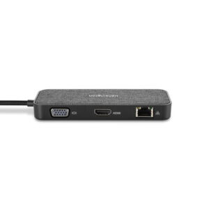 Base para portátiles y replicadores de puertos Kensington Replicador de puertos portátil 4K individual USB-C