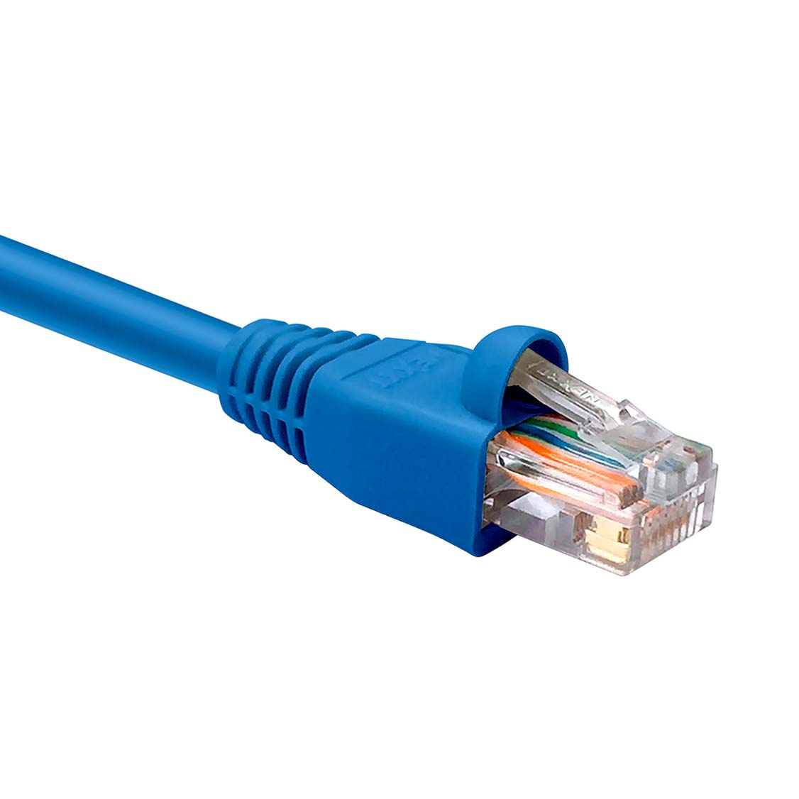 Cable de red Nexxt - Cable de interconexión - RJ-45 (M) a RJ-45 (M) - 90 cm - UTP - CAT 5e - moldeado, trenzado - azul - Imagen 2