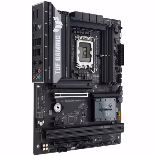 Placa Madre Gamer ASUS TUF Gaming B860-PLUS WIFI, LGA-1851, ATX, Hasta 256GB DDR5 UDIMM, 4x Ranuras RAM, PCIe 5.0, Wi-Fi 7, 1x HDMI, 1x DisplayPort, 4x Puertos SATA 6Gb/s, 3x M.2 Slots - Imagen 4