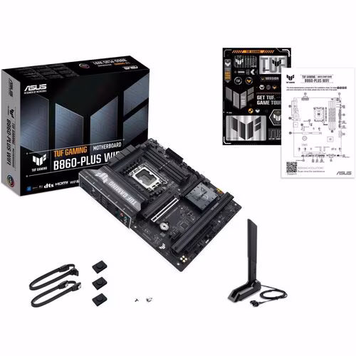 Placa Madre Gamer ASUS TUF Gaming B860-PLUS WIFI, LGA-1851, ATX, Hasta 256GB DDR5 UDIMM, 4x Ranuras RAM, PCIe 5.0, Wi-Fi 7, 1x HDMI, 1x DisplayPort, 4x Puertos SATA 6Gb/s, 3x M.2 Slots - Imagen 8
