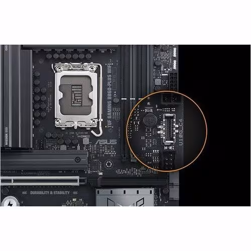 Placa Madre Gamer ASUS TUF Gaming B860-PLUS WIFI, LGA-1851, ATX, Hasta 256GB DDR5 UDIMM, 4x Ranuras RAM, PCIe 5.0, Wi-Fi 7, 1x HDMI, 1x DisplayPort, 4x Puertos SATA 6Gb/s, 3x M.2 Slots - Imagen 9