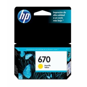 Tinta HP 670 Amarillo 300 PÃG ORIGINAL