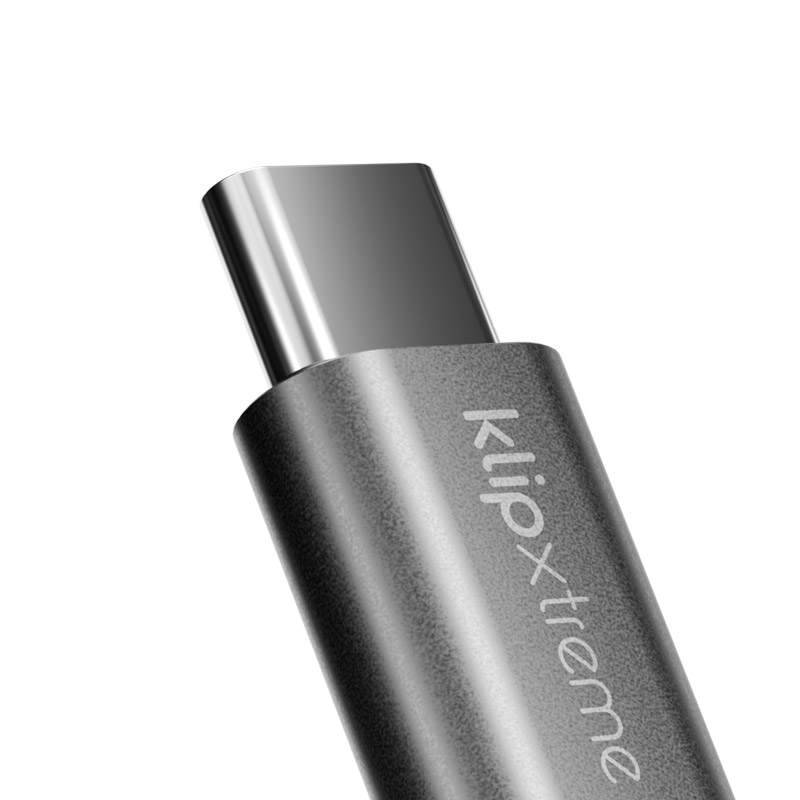 Cable Klip Xtreme - USB - 24 pin USB-C - 1 m - Black - 60W Braided Fast charging - Imagen 4