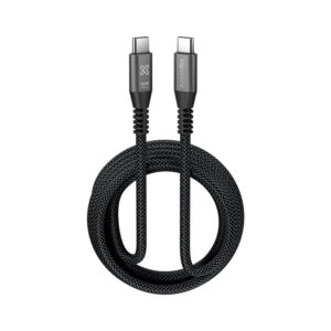 Cable Klip Xtreme - USB - 24 pin USB-C - 3 m - Black - 100W 10Gbps Braided Fst Charg