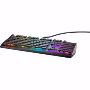 Teclado Gaming Mecánico Dell Alienware Low Profile RGB (AW510K), USB, Cherry MX Low Profile Red, Retroiluminación AlienFX RGB por Tecla, Teclado Numérico y Control de Volumen, Dark Side of the Moon / Negro