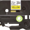 Cinta Brother TZEFX631 - Texto Negro Fondo Amarill ORIGINAL
