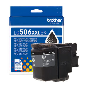 Tinta Brother LC506XXLBK Negro Súper Alto Rendimiento 5.000 Páginas ORIGINAL