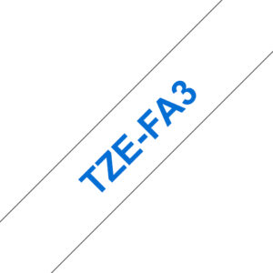 Cinta Etiqueta Blanca - Texto Azul -